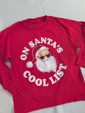 Source Unknown Red 'On Santa's Cool List' Long-Sleeve Tee